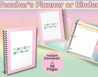Teacher Planner Printable: Lesson Plan & Classroom Organizer (Digital Download)
