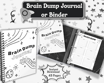 Brain Dump Journal: Printable Thought Organizer (Digital Download)