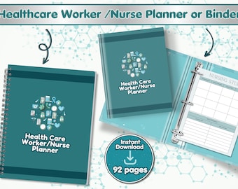 Nurse Planner Bundle: Hourly, Weekly, To-Do Lists (Digital Download)