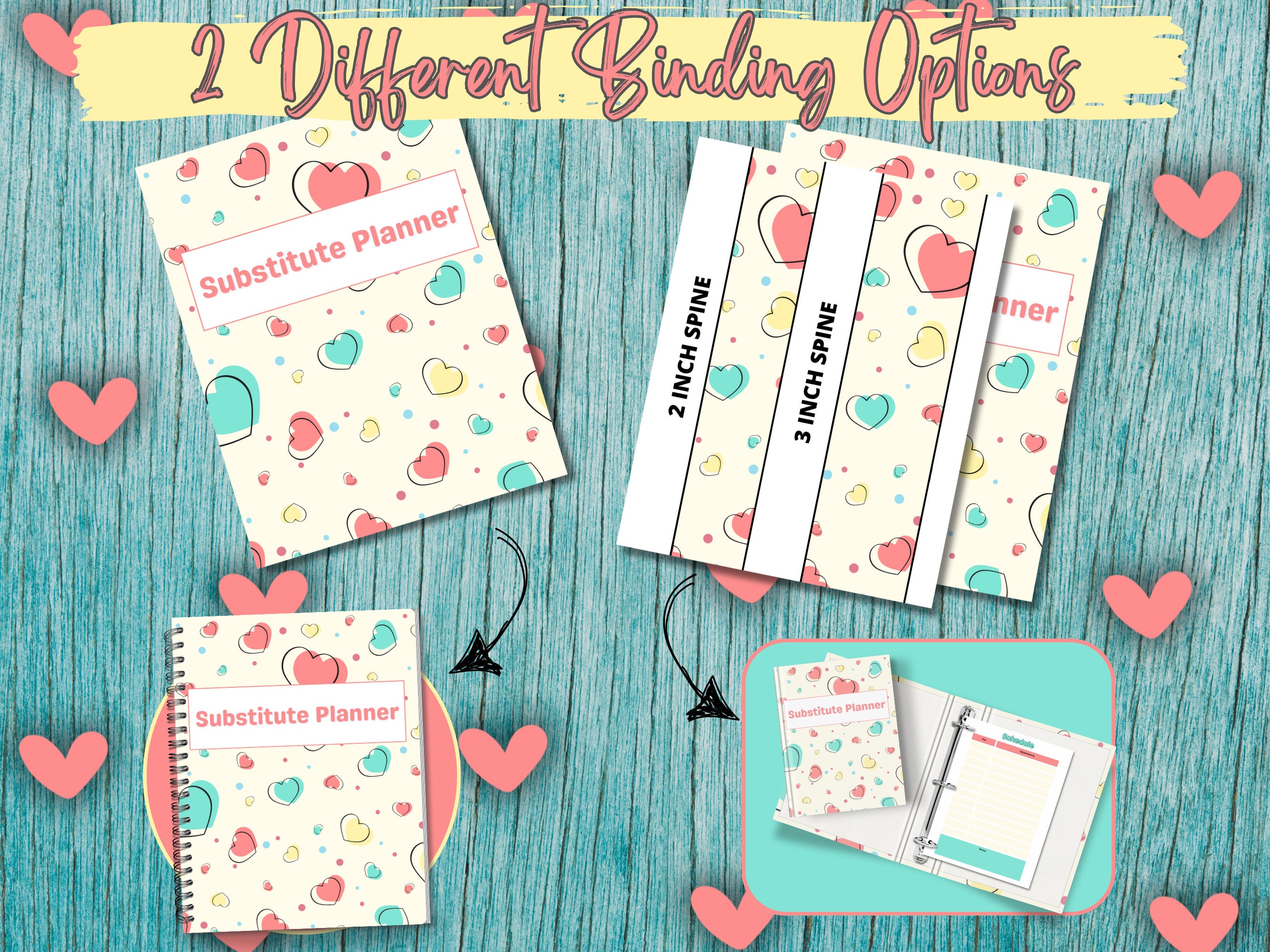 Substitute Teacher Planner: Printable Binder With Lesson Plans (PDF) - Etsy