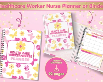 Nurse Planner Bundle: Hourly, Weekly, To-Do Lists (Digital Download)