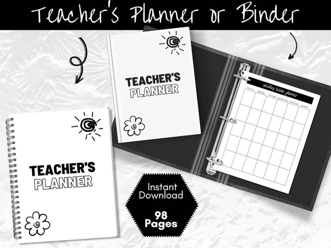 Printable Teacher Planner Bundle: Lesson Plan & Classroom Organizer (instant Download) - Etsy