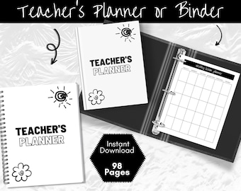 Printable Teacher Planner Bundle: Lesson Plan & Classroom Organizer (Instant Download)