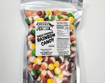 Freeze Dried Rainbow Candy - Half Pound