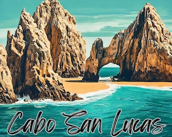 Cabo San Lucas Vinyl Sticker – El Arco, Mexico Travel Decal