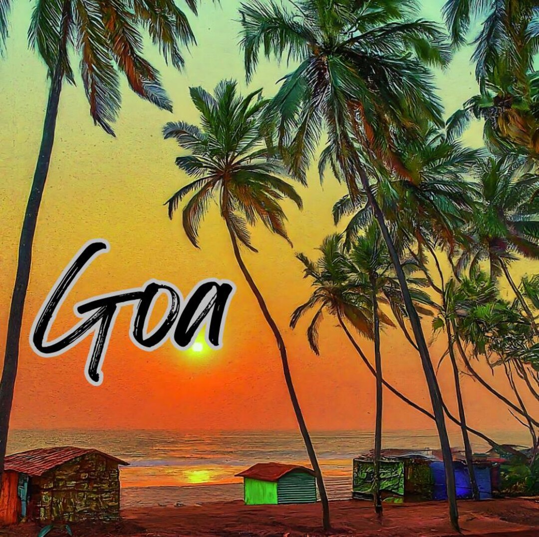 Goa Sunset Vinyl Sticker – Bohemian Beach Travel Decal - Etsy