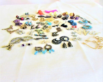 BnP 51C, Bits and Pieces, 2 of a kind, earring special, variety, 44 pieces, many pairs, team esst, jewery making