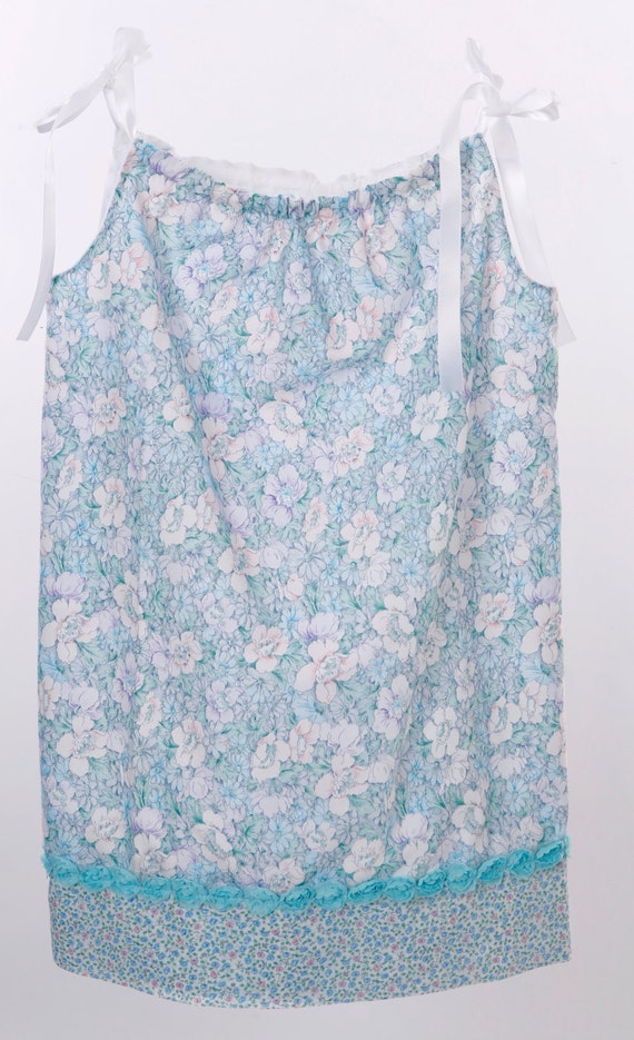 light blue print dress