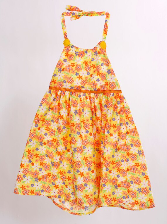 yellow and orange dress