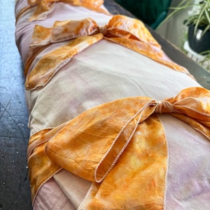 Botanical Dyed Burial Shroud – The Botanica Collection – Handcrafted Green Funeral Wrap – Natural Biodegradable Burial Cloth