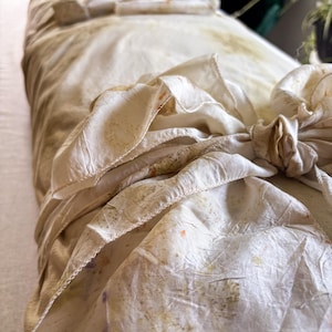 Botanical Dyed Burial Shroud – The Botanica Collection – Handcrafted Green Funeral Wrap – Natural Biodegradable Burial Cloth