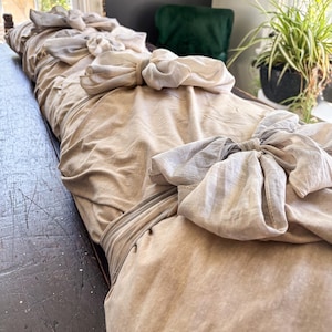 Botanical Dyed Burial Shroud – The Botanica Collection – Handcrafted Green Funeral Wrap – Natural Biodegradable Burial Cloth