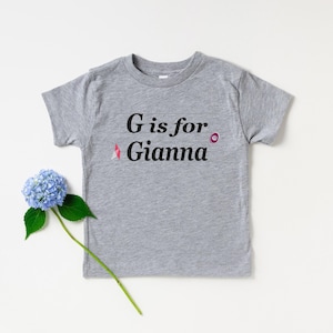 Personalized Alphabet T-shirt, Custom School Shirt, Kids Name Shirt, Kindergarten Name T-shirt, Alphabet Toddler Tee, Alphabet Name T-Shirt