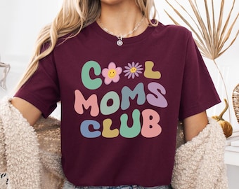 Retro Moms Club Shirt, New Mom Mama Tee