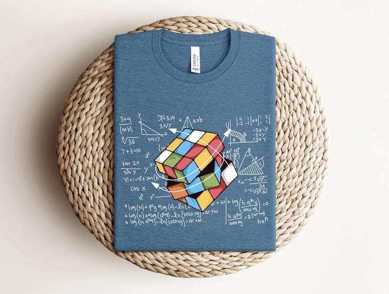 a t - shirt with a picture of a cube on it