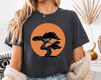 Bonsai Tree T-Shirt, Retro Karate Design