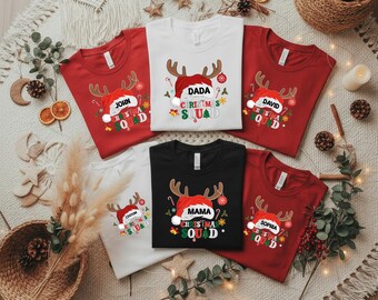Custom Family Christmas Squad Shirt: Soft Cotton Blend