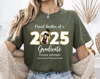 Personalized Graduation T-Shirt, Custom Photo, Family Graduate Shirts
