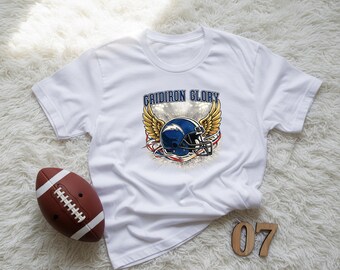 Gridiron Glory Unisex Comfort Colors Shirt: Football Fan Tee, Game Day Outfit