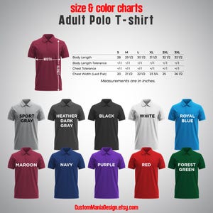 a group of polo shirts with different colors