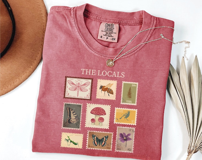 Comfort Colors Wildlife Stamp T-Shirt, Retro Nature Lover Tee
