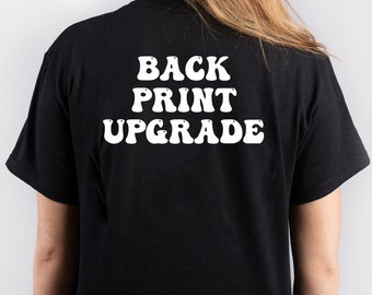 Back Print Upgrade