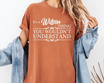 Comfort Colors Family Name T-Shirt: Personalized Family Thing
