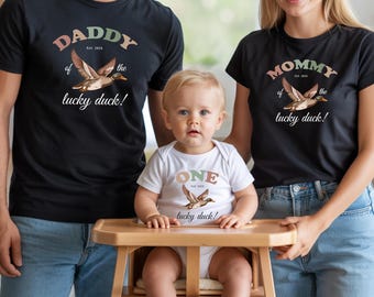 One Lucky Duck Birthday T-Shirts - Baby First Birthday Shirts