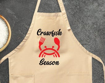 Crawfish Season Apron: Personalized Kitchen Gift