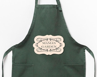 Personalized Gardening Apron, Adjustable Cotton Chef Apron, Mother's Day Gift
