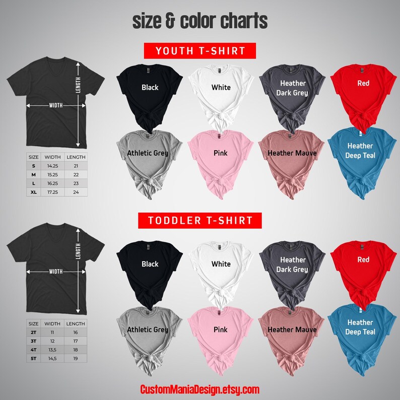 a women's t - shirt size guide for a youth t - shirt