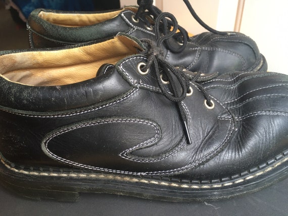 Vintage John Fluevog Leather Angels - 1990s, Grung