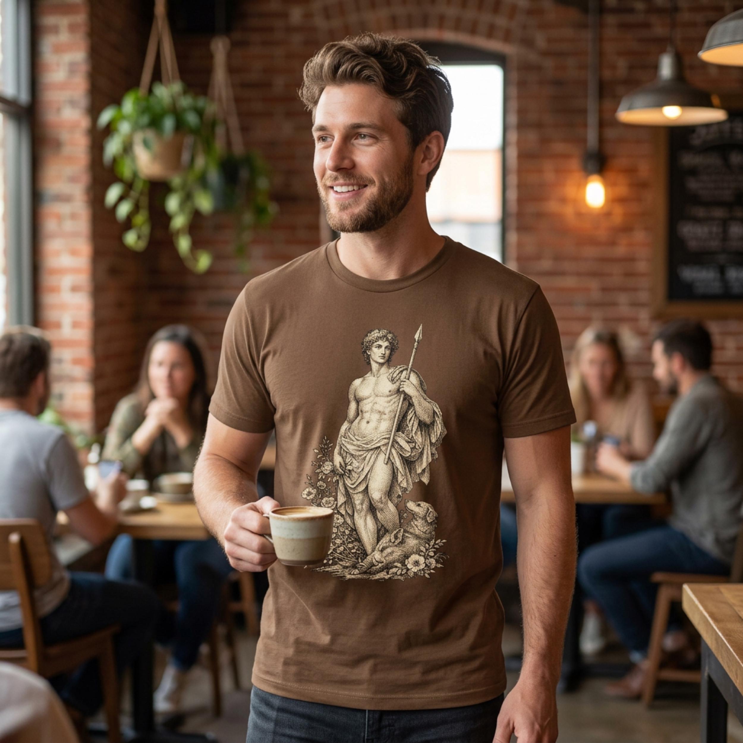 Adonis Greek Mythology T-shirt, Dark Academia Classical Art Tee ...
