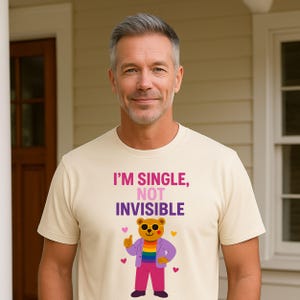 Funny Gay Bear Pride T-Shirt: Embroidered-Style LGBTQ Apparel
