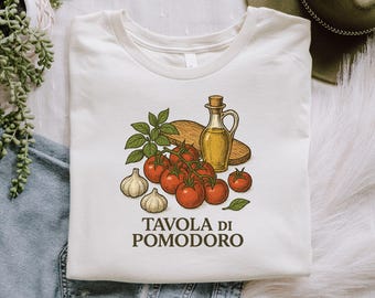 Italian Tomato T-Shirt: Vintage Culinary Design