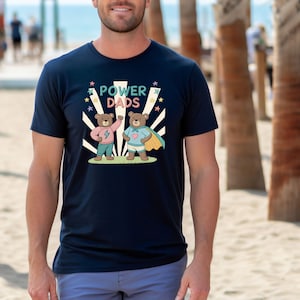 Power Dads T-Shirt: LGBTQ Cottagecore Gift for Two Dads