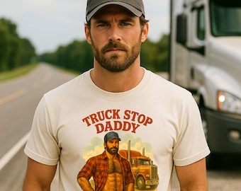 Truck Stop Daddy Tee, Gay Muscle Fetish Shirt