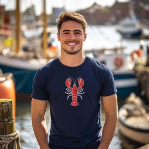 Nautical Lobster Graphic Tee: Funny Seafood Lover T-Shirt