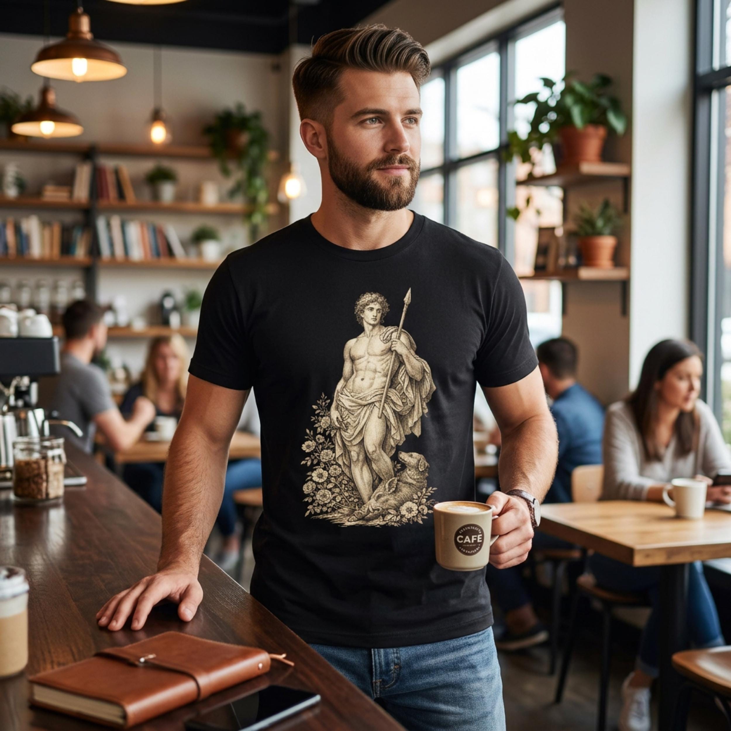 Adonis Greek Mythology T-shirt, Dark Academia Classical Art Tee ...