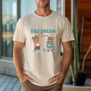 Gay Father&#39;s Day T-Shirt: Embroidered Style Gift for Two Dads