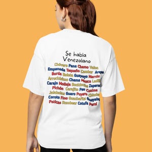 Camiseta con frase divertida venezolana, idioma hablado venezolano, jerga criolla, regalo cultural de Venezuela, divertida y cultural