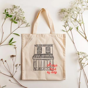 Charming Cotton Canvas Tote Bag - Perfect for Errands, Eco Shopping, Gift for Students, Art Lovers, Everyday Use
