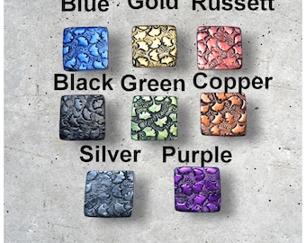 Magnetic Scarf Pin Square Gingko
