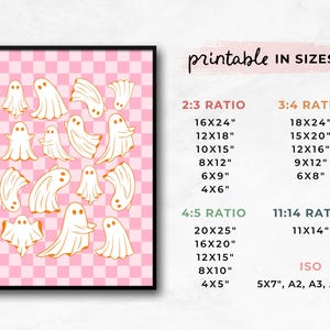 Printable Wall Art for Pink Halloween Decor