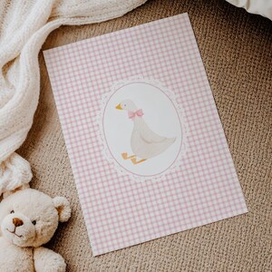 Gingham Pink Girls Room Digital Download