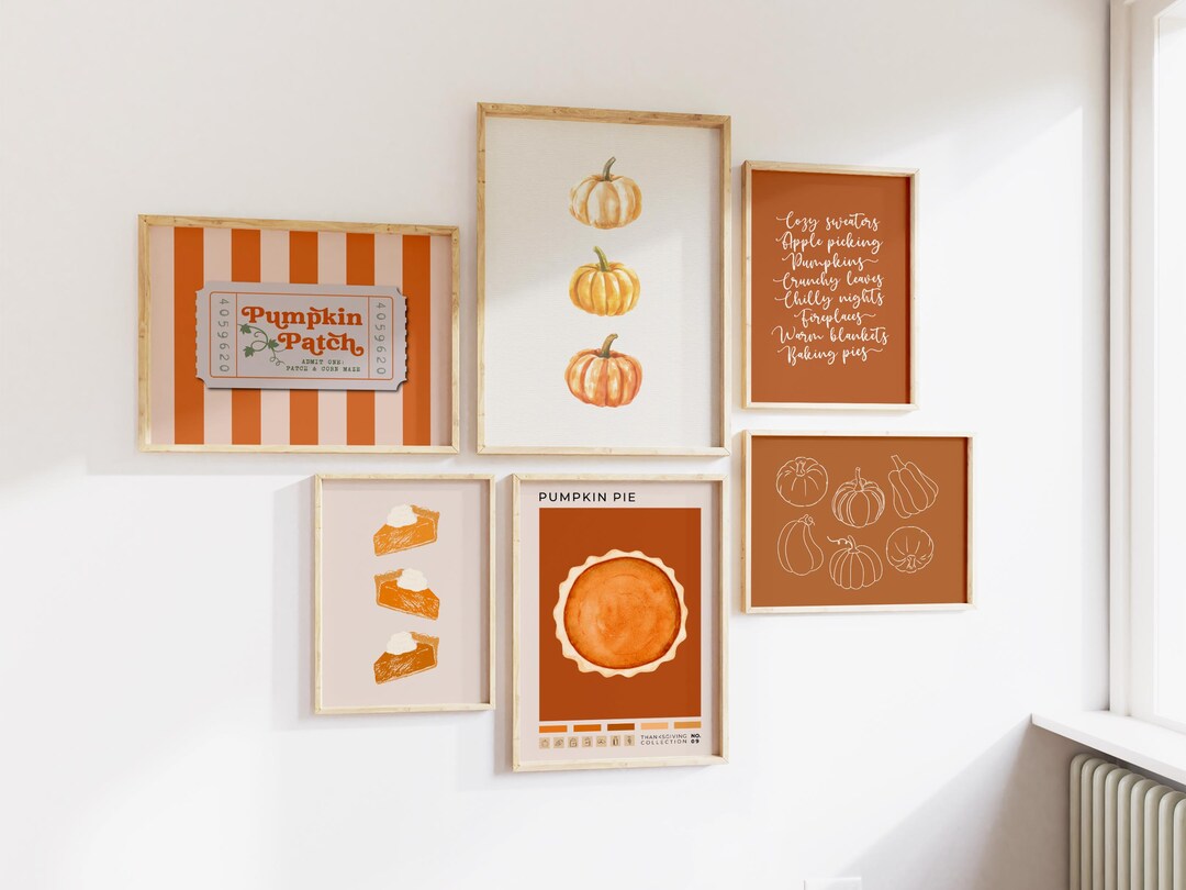 Fall Gallery Wall Art Set: Printable Autumn Decor (digital Download) - Etsy