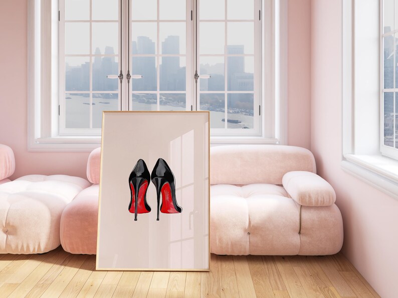 Luxury Designer Fashion Wall Art for Girly Decor
