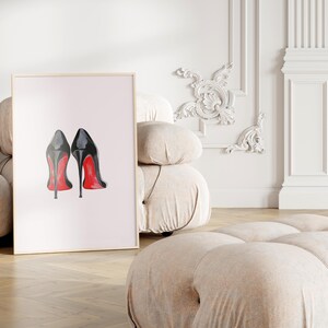 Black High Heels Wall Art