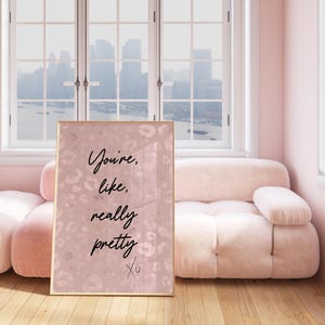 Fashion Print Pink Leopard Wall Art