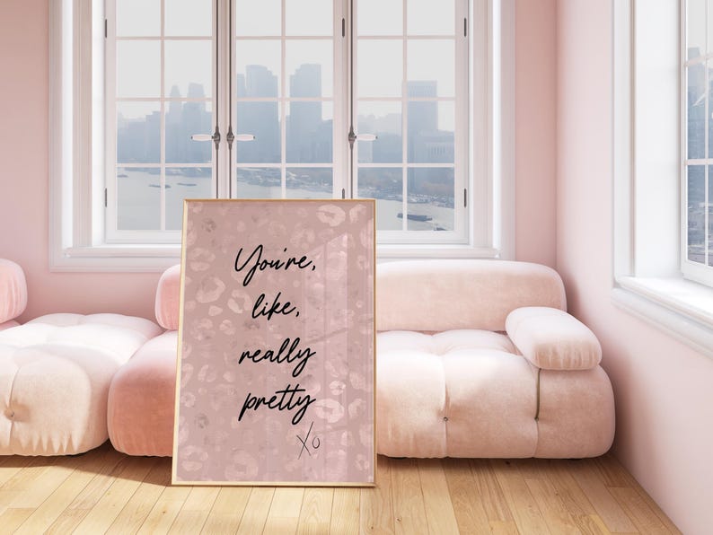 Fashion Print Pink Leopard Wall Art